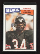 1987 Topps #46 Walter Payton Chicago Bears Excellent