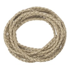 Braided Leather Cords, Round Leather Strap, Necklaces 3mm, 2Yard, Light Brown 