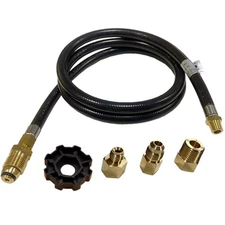 5 FT Camper/RV Propane Supply Hose Adapter DIY Assembly Kit for Motorhomes Tank