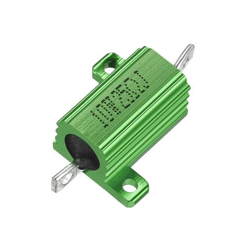 PATIKIL 25W 0.05 Ohm Resistore in Alluminio, 5pz Resistenza con Alloggiamento in Alluminio Resistenza a Filo Avvolto Resistenza Potenza con Presa a Vite Tolleranza Tolleranza 5%, Dorato