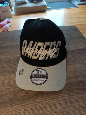 New Era 39Thirty Las Vegas Raiders Stretch Fit Hat Cap - Sm/Med