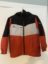 Body Glove Boys Winter Ski Jacket Coat Orange Black Gray 10 Hidden Pockets