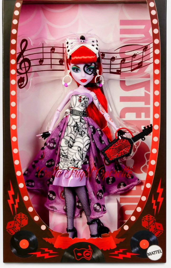 MONSTER HIGH OPERETTA OUTTA FRIGHT DOLL FANG CLUB MEMBER EXC