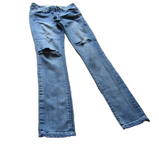 Distressed Glam Refuge Ultra Skinny Jeans Sz4 Reg
