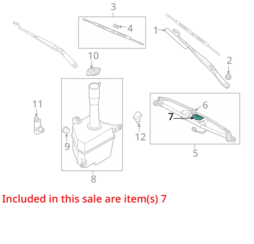 Kia Optima 2005 motor limpiaparabrisas delantero fabricante de equipos originales 140 k millas - LKQ340108160 Foto 4 de 4