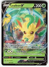 Leafeon V 007/203 Holo Ultra Rare Evolving Skies Pokemon Near Mint