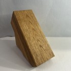 Lamson Sharp Knife Block Wood 14 Slots Plus Sharpener Spot Used with Wear Marks — photo 3