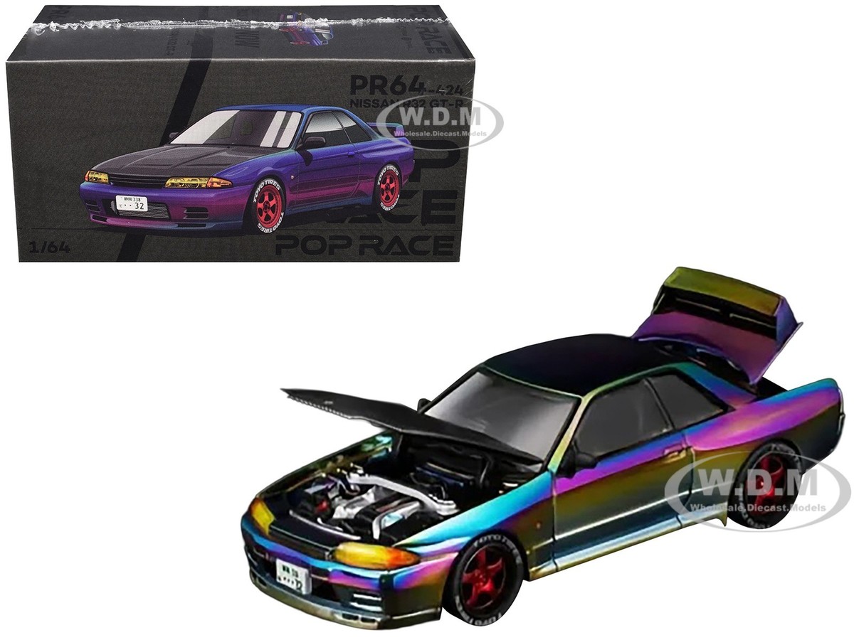 NISSAN SKYLINE GT-R R32 RHD VANCOUVER ED. 1/64 DIECAST BY POP RACE