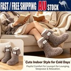 Cute Cozy Socks Women Men Winter Warm Sleep Bed Floor Home Fluffy Loose