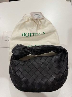 BOTTEGA VENETA Mini Jodie Intrecciato Black Leather Handbag Women's Pre-owned