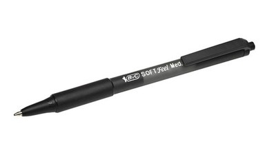 BIC 8373971/837390 Druckkugelschreiber Soft Feel Clic Grip schwarz