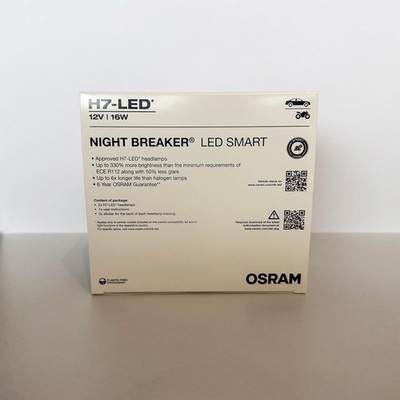 OSRAM H7 LED Night Breaker SMART 2x Lampe Scheinwerfer Nachrüstlampe Neu