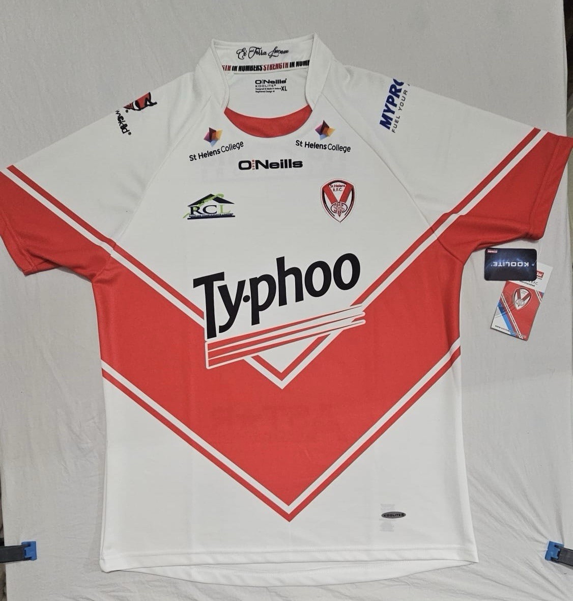 St Helens UK Rugby League Shirt 2016 Jersey O'neils Typhoo Size XL