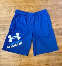 Boy s Youth Under Armour XL Gym Athletic Shorts Blue
