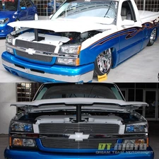 4PC 2003-2006 Chevy Silverado Avalanche 1500 2500 Headlights+Bumper Signal Lamps