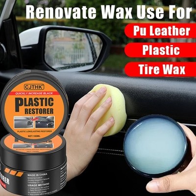 Car-Plastic Restorer Back To Black Gloss Auto Interior Leather & Panel Renewal