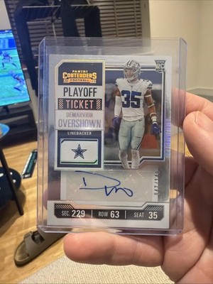 2023 Panini Contenders DEMARVION OVERSHOWN Rookie Playoff Ticket Auto /149 RC