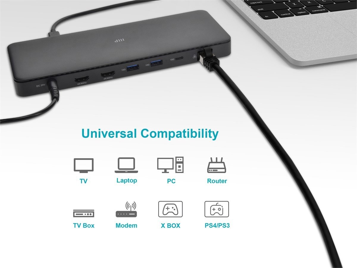 Monoprice Cat8 26AWG S/FTP Ethernet Network Cable - 30ft - Black, 2GHz, 40Gbps