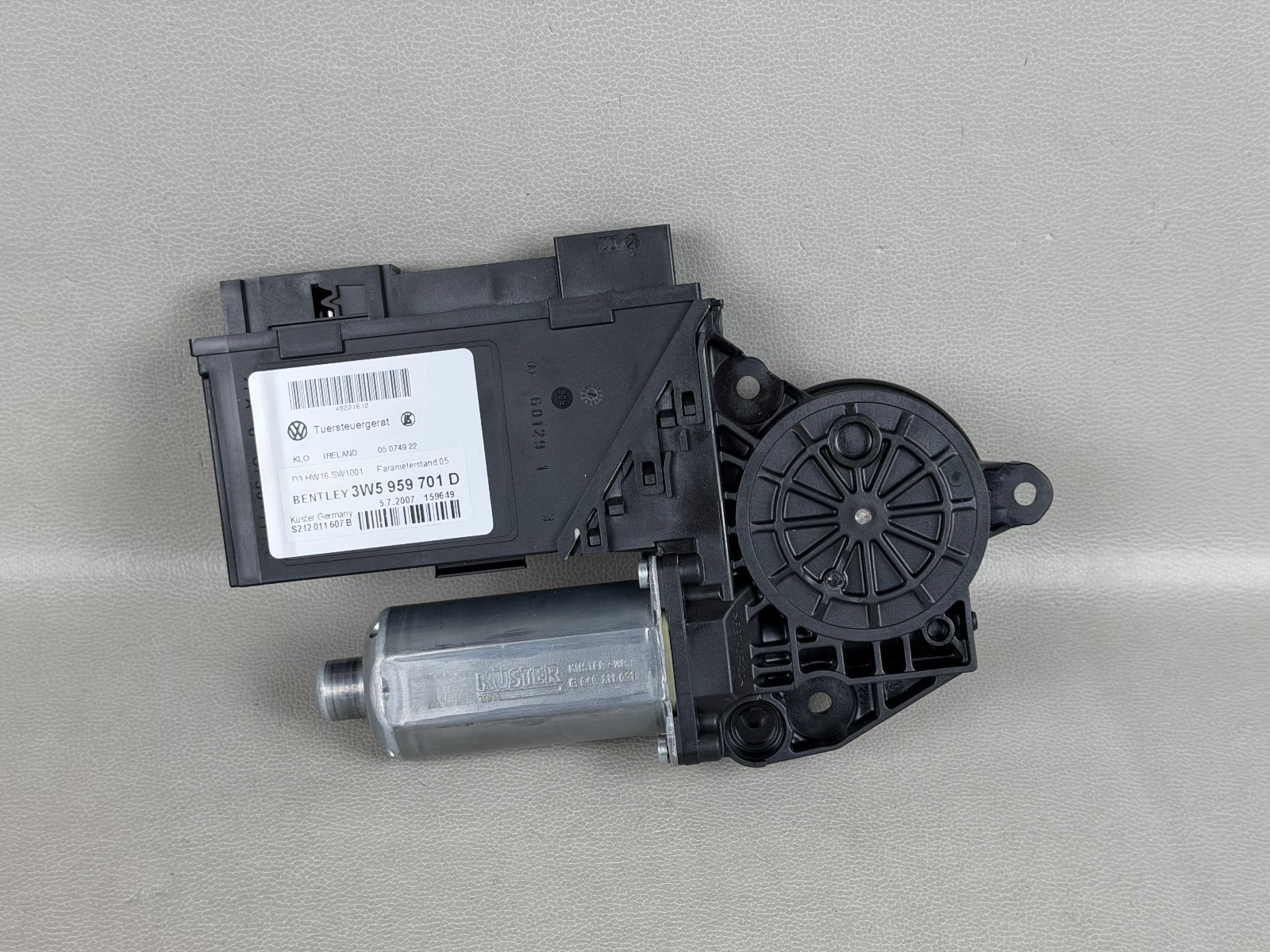 NEW! 06-12 Bentley Continental Flying Spur Window Regulator Motor Control OEM
