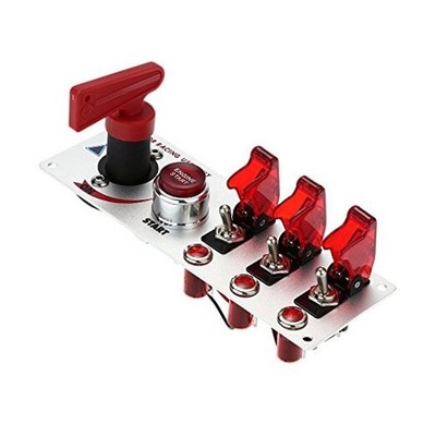  Dc12v Flip-up Start Ignition Three Combination Switch Panel and Accessories 