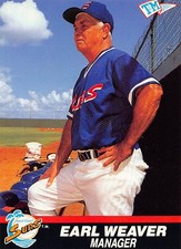 Earl Weaver 1989 T&M Senior League 112 Baseball Card