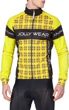 Jolly Wear Herren Radjacke Fahrradjacke Winddicht Windjacke Winter, Gelb, M