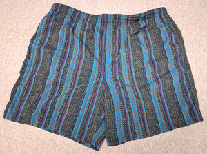 Great Lakes Recreation Purple Grey Aqua Swimming Trunks Drawstring~L 38-40