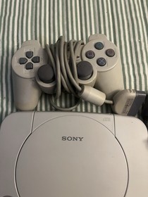 Sony PlayStation 1 Slim, 3 Games 1 Controller All Cords Tested Great Condition