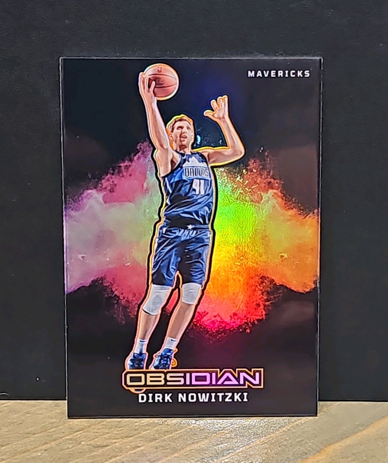 DIRK NOWITZKI 2024-25 Obsidian Black Color Blast Case Hit SSP #3 Mavericks HOF
