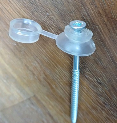 100 3'' 75mm WELLDACHBLECH BEFESTIGUNGEN, SCHRAUBEN UND KLARE BANDKAPPEN