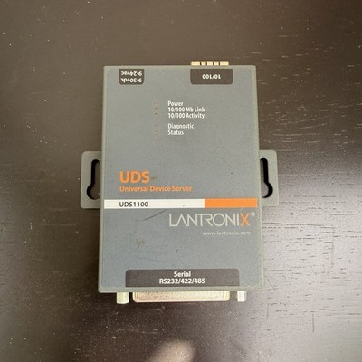 Lantronix UDS1100 - One Port Serial (RS232/ RS422/ RS485) to IP Ethernet Device