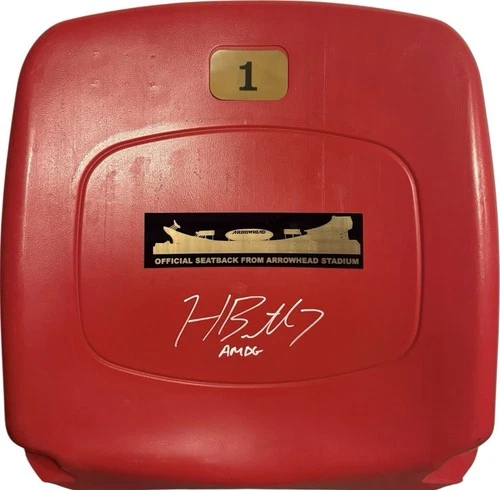 Kansas City Chiefs Harrison Butker Signed Arrowhead Seatback JSA Certified