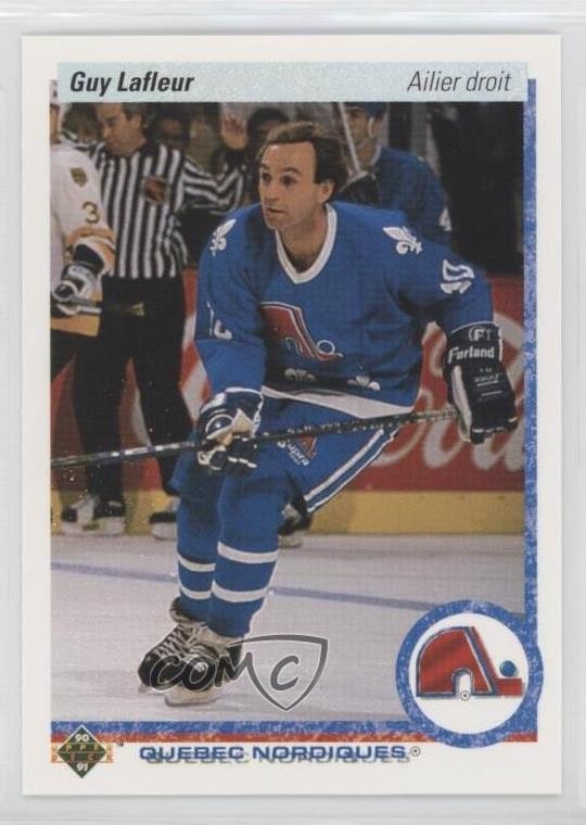 1990-91 Upper Deck French Guy Lafleur #162 HOF 0i7l