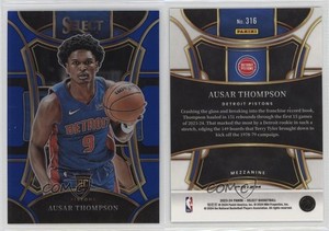 2023-24 Panini Select Mezzanine Level Blue Prizm Ausar Thompson #316 Rookie RC