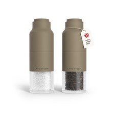 LARS NYS M Salt and Pepper Grinder Set Stainless Steel with Adjusta... Fast