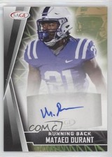 2022 SAGE Low Series Auto Black Mataeo Durant Mataed Durant #A-MD Auto 0d8