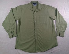 Tommy Hilfiger Shirt Men's XL Green Button Down Long Sleeve