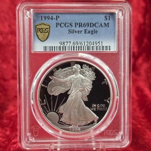 1994-P American Silver Eagle PCGS PR 69 DCAM Silver Dollar ASE