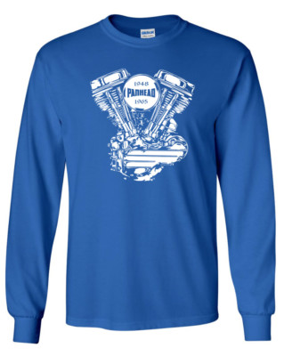PANHEAD Yrs Engine LONG SLEEVE T-shirt - Harley Davidson Biker Sturgis