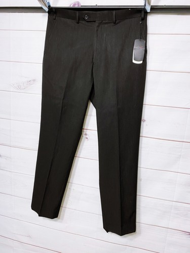 Greg Norman Mens Pants Size 38x32 Black Flat Front Mid-Rise Pockets - Picture 3 of 9