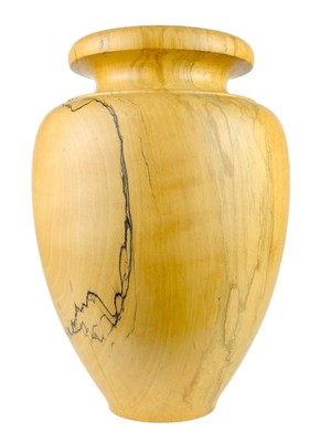 Richard Chapman Large Wood Art Spalted Beech Turned Ovoid Vase