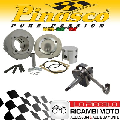 KIT GRUPPO TERMICO ALLUMINIO PINASCO 102 ALBERO MOTORE VESPA 50 PK