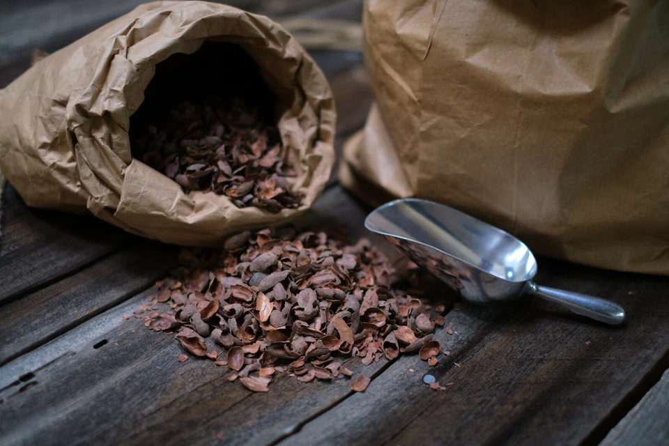 Chá de cacau orgânico, chá de folhas soltas, 2 libras. Preços a granel - Imagem 4 de 4