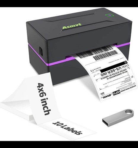 Asmvt Thermal Shipping Label Printer-4x6 Desktop Windows & Mac USPS, FedEx, UPS