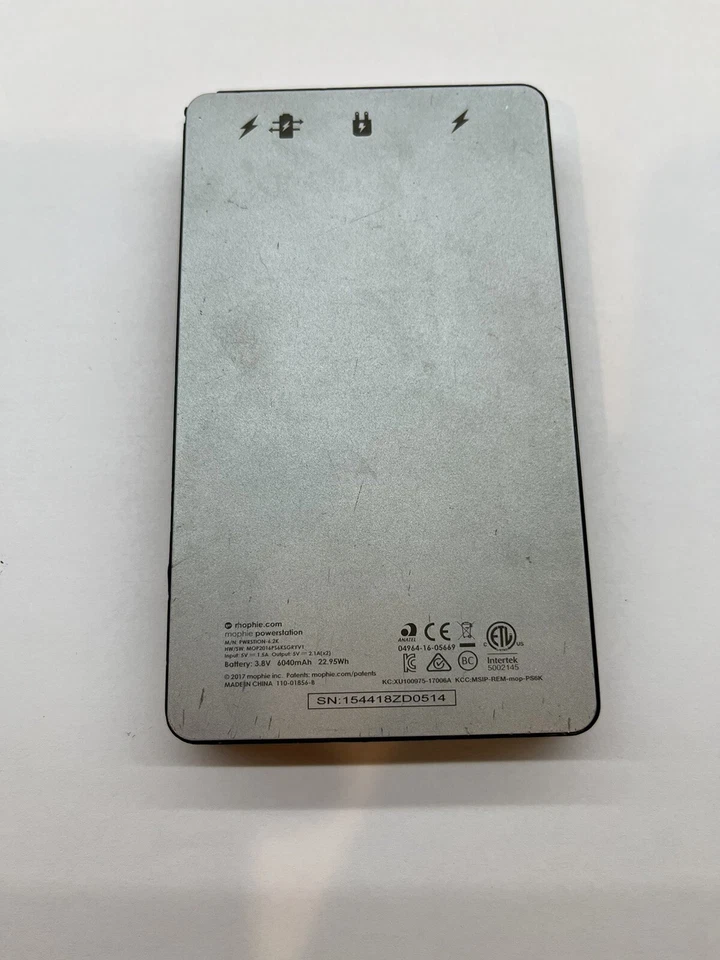 Mophie Powerstation XL cinza 6040mAh 2 USB carregador portátil banco de energia externo - Imagem 2 de 4