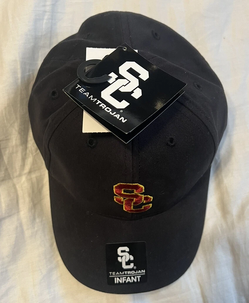 New 47 USC Trojans Cap One Size Girls Boys Infants Babies SC interlock Logo NWT
