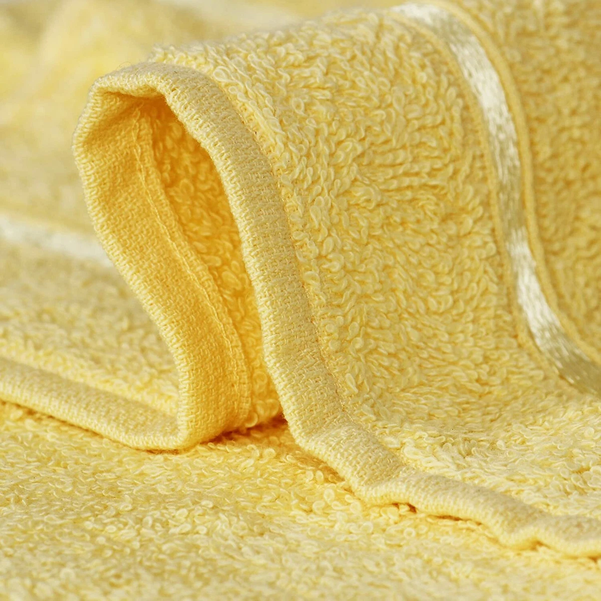 Organic Towel Sets in Lemon Yellow, Towel Collection