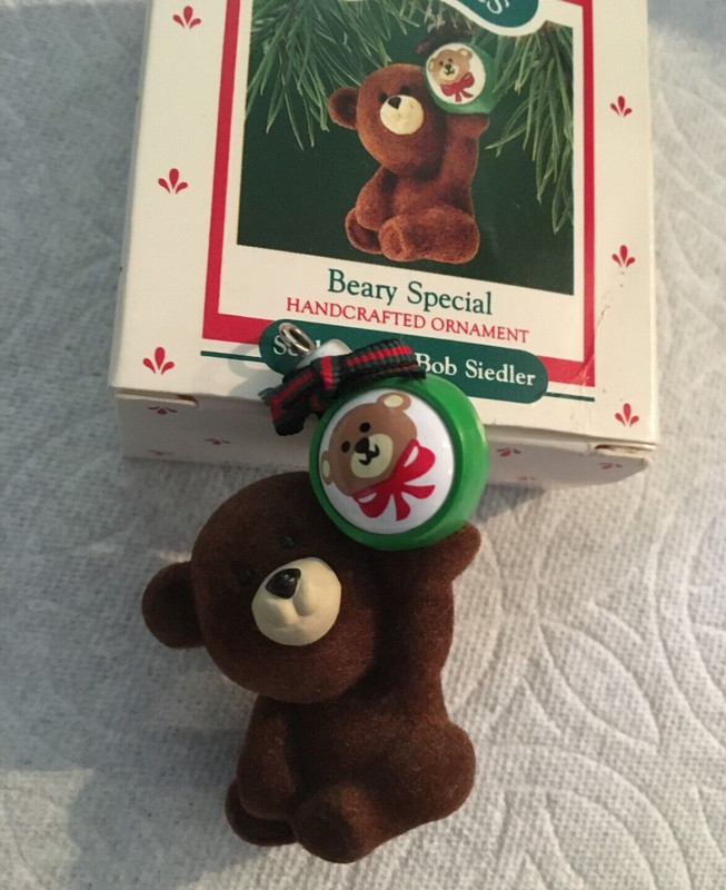 1987 Beary Special Handcrafted Ornament Hallmark Keepsake