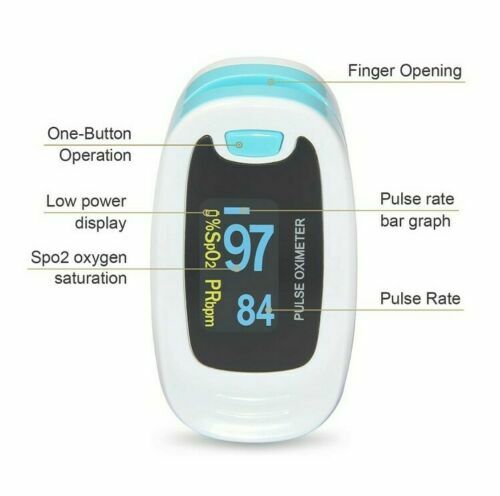 Pulsossimetro CONTEC OLED CMS50NA valore SpO2 e PR forma d'onda sangue - Foto 11 di 12