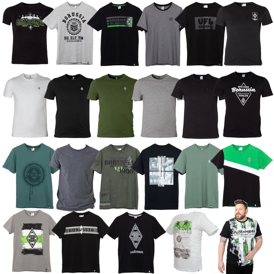 Herren T-Shirt Borussia Mönchengladbach BMG Gr S-4XL